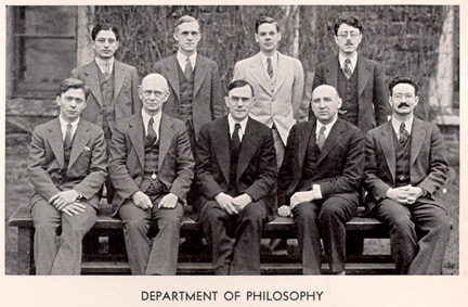 Philosophy Dept. 1934